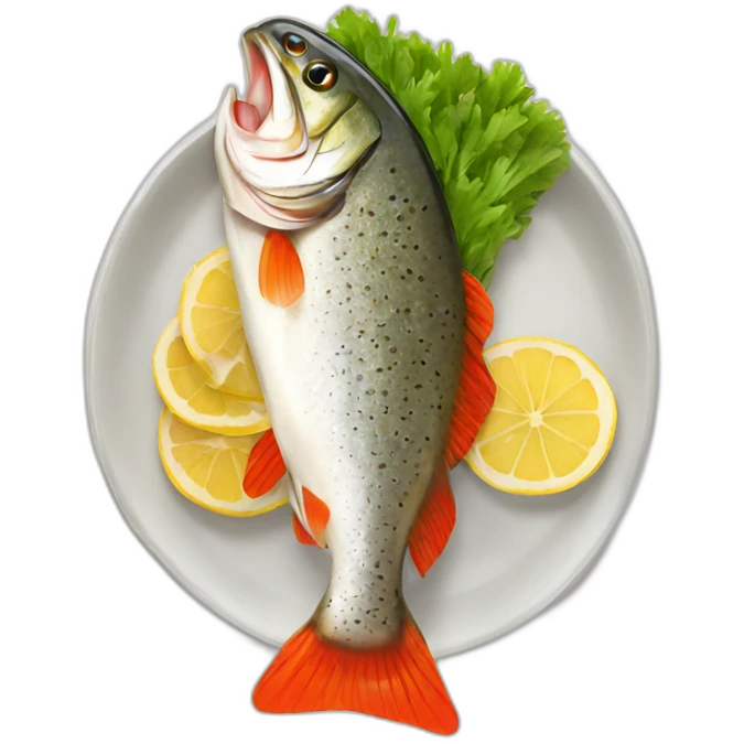 cooked trout emoji