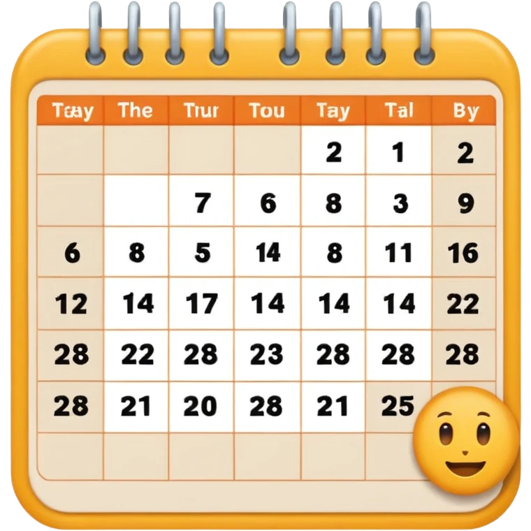calender 02.28 emoji