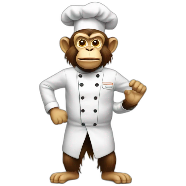 mad monkey chef emoji