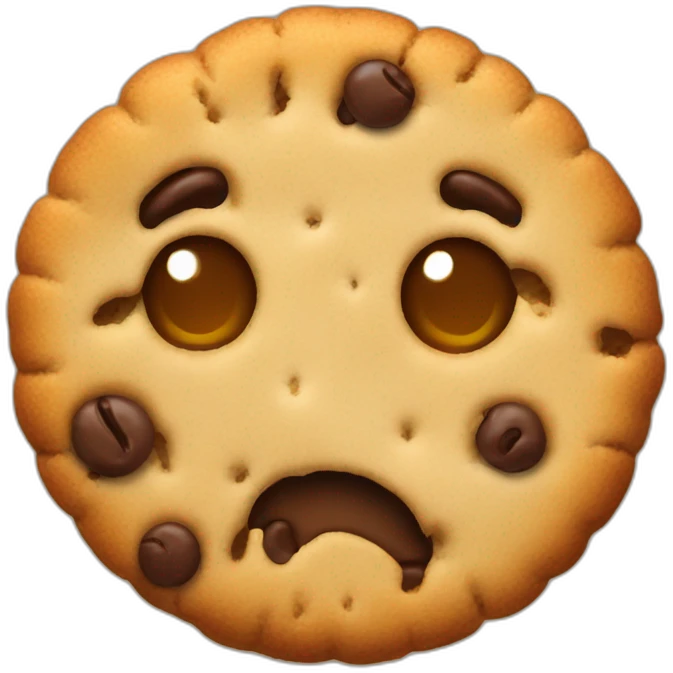 nibbled cookie emoji