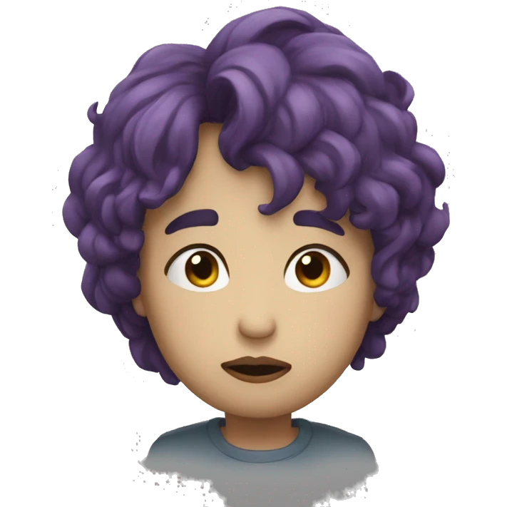 Un beso triste emoji