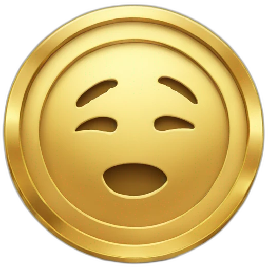 Gold coin increase garp emoji