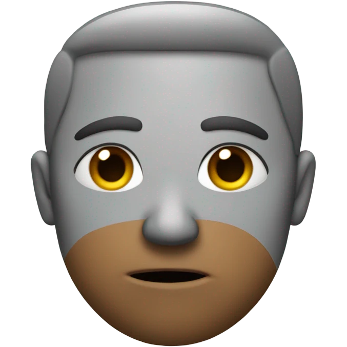 Create an emoji that is pouting to the side but is not smiling emoji