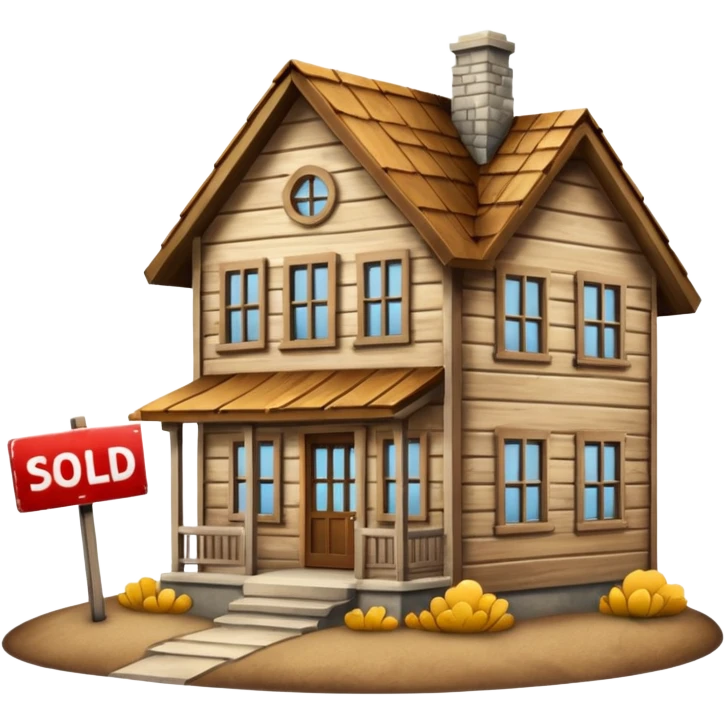 House with sold sign emoji