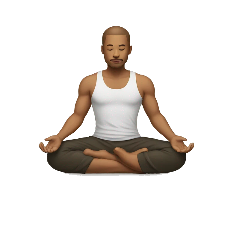 Homem meditando  emoji