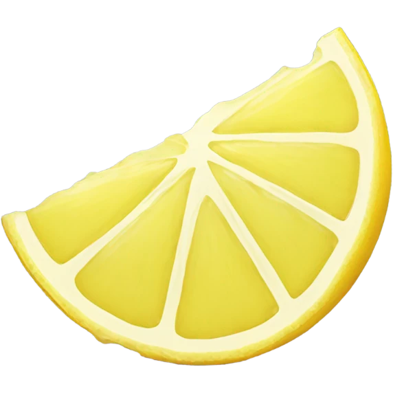 A lemon slice with jagged edges to symbolize sharpness or bitterness. emoji