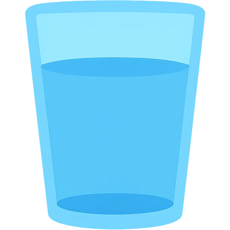 now with water emoji