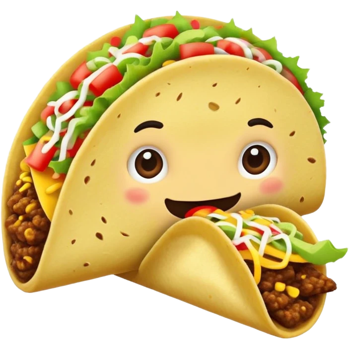 taco eating taco emoji