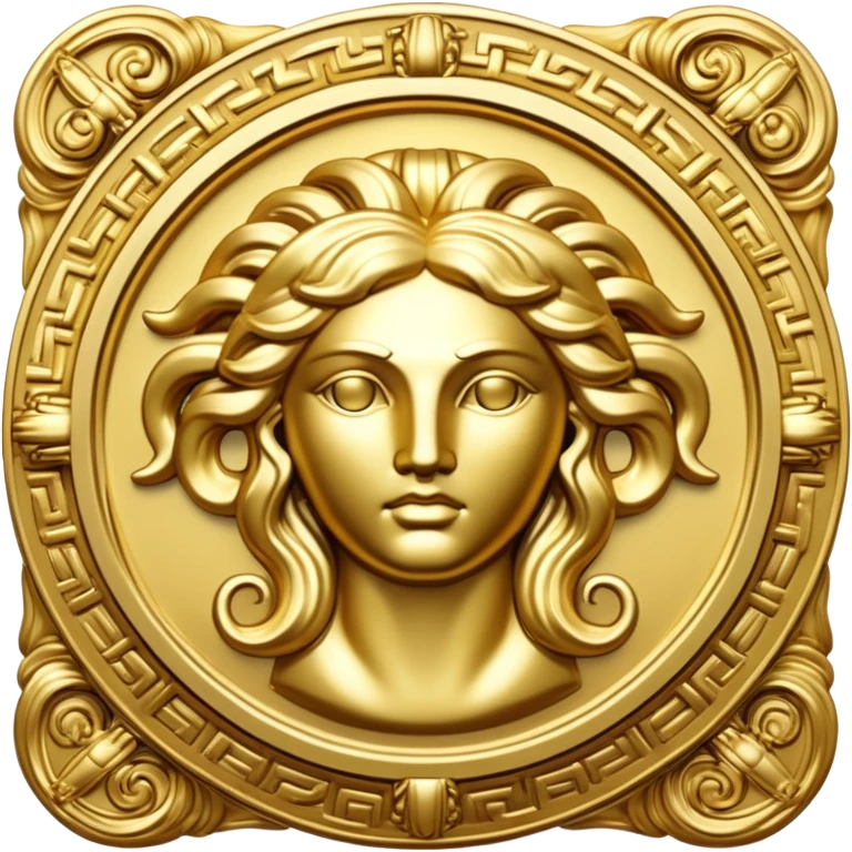 golden medallion versace medusa emoji