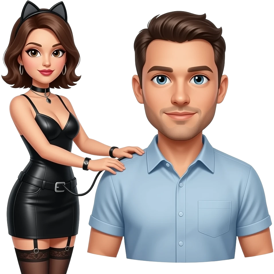 Femdom's pegged Male emoji