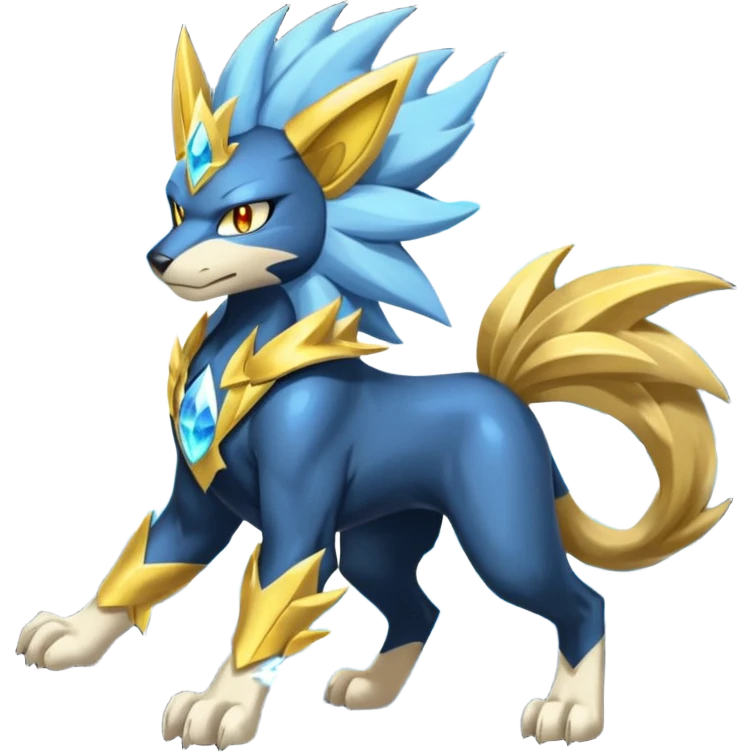 Luxray-Manectric-Solgaleo-fusion emoji