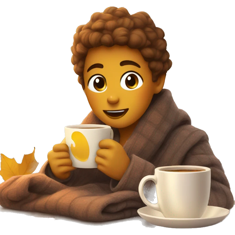 Cozy fall morning emoji