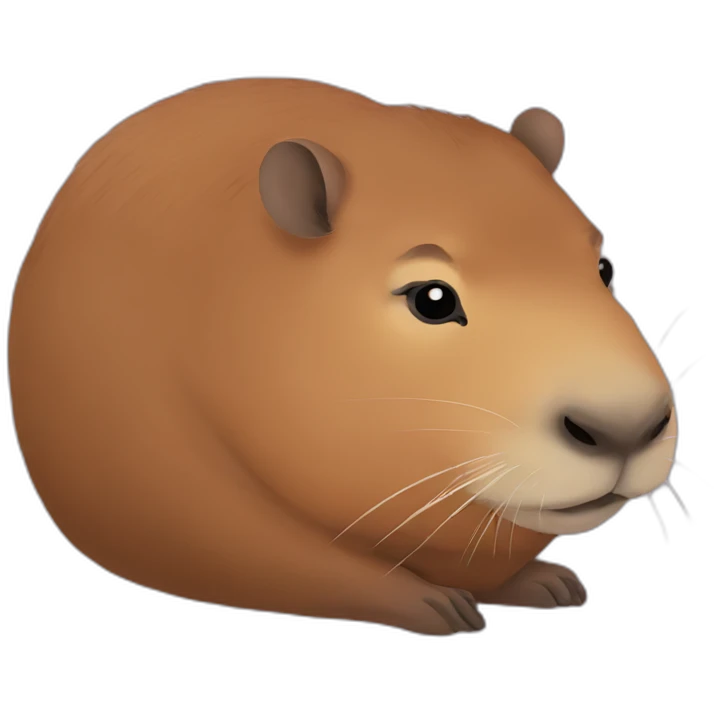 Lazy capybara emoji