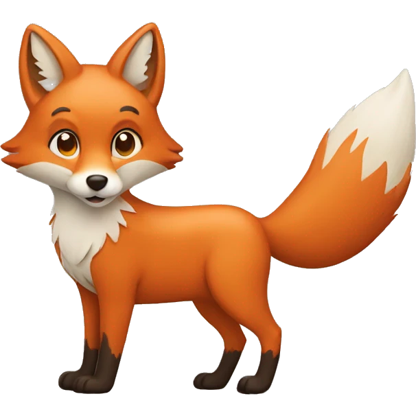travelling fox emoji
