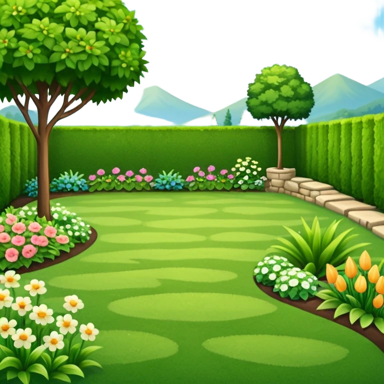 backyard grass garden emoji