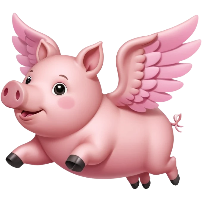 Flying pig emoji