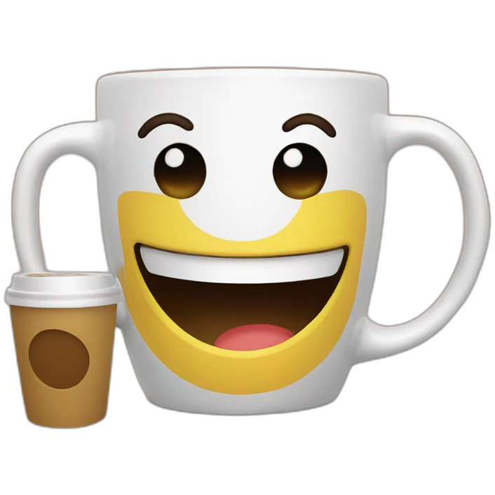 happy coffee mug emoji