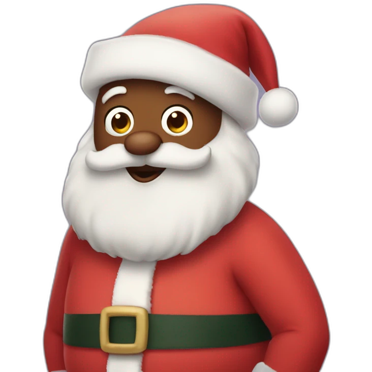 finding dory dressed as santa emoji