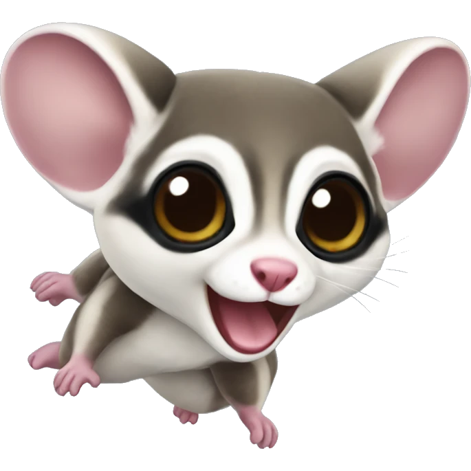 Sugar glider flying  emoji