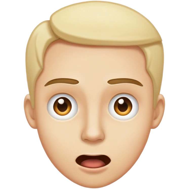 Eyebrows raised unevenly, mouth slightly open, the face of someone processing too much information at once. emoji