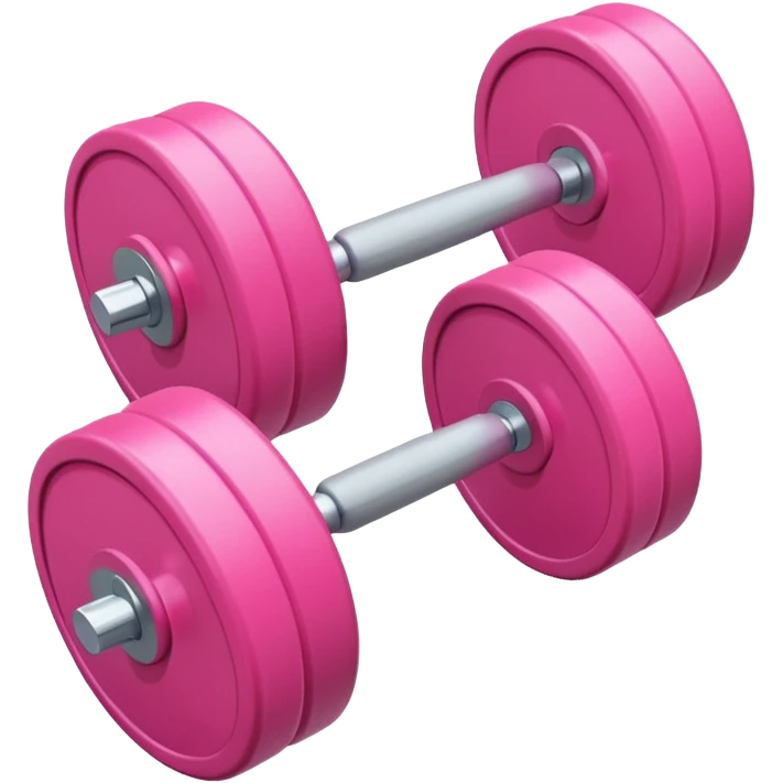Pink work out weights emoji