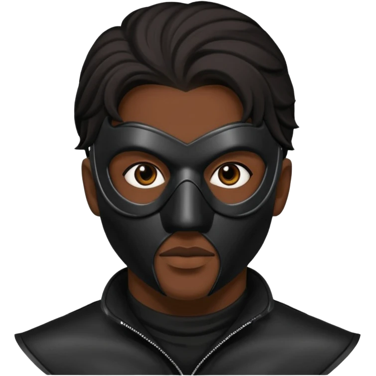 bdsm slave leather mask emoji
