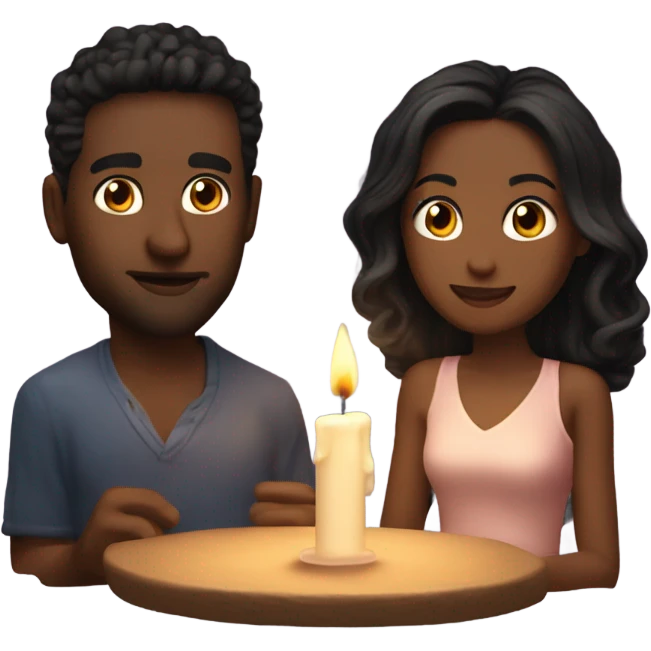 Hyper Realistic Romantic candlelit date emoji