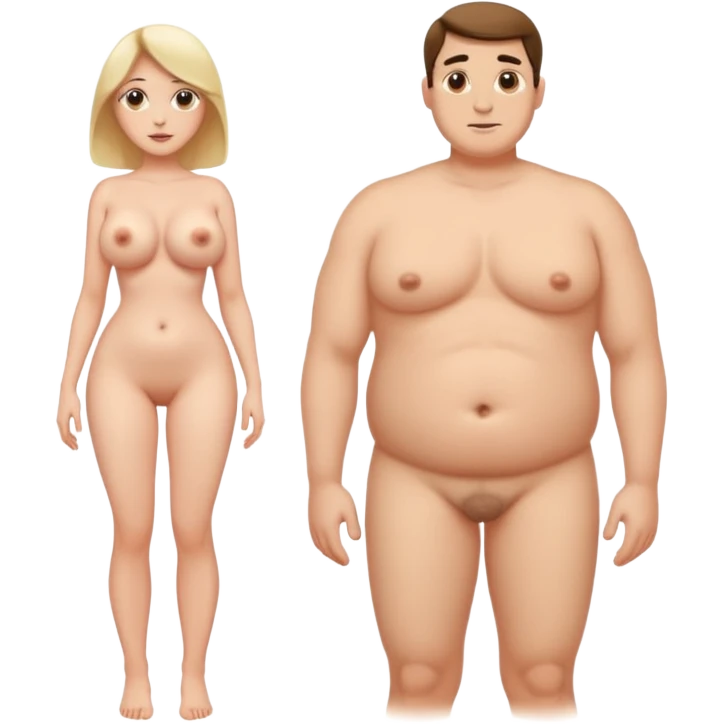 Man having intercourse with Full body Nude woman with huge boobs breasts emoji