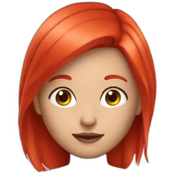 Girl red hair emoji