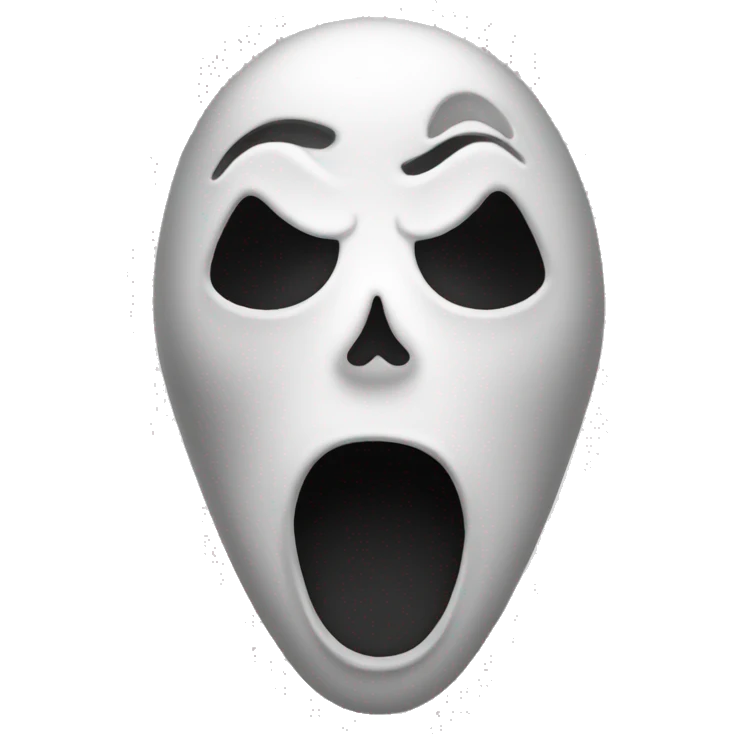 scream ghost movie emoji