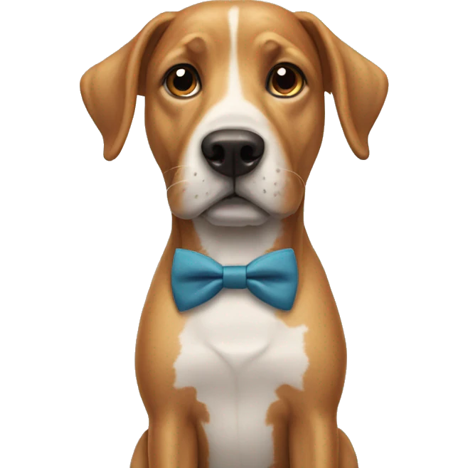 Dog with bowtie emoji