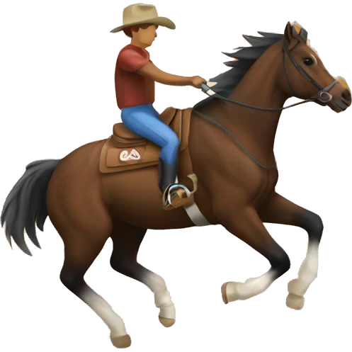 Horse barrel racing  emoji