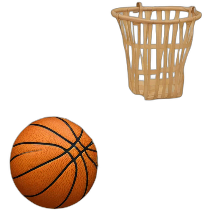 basketball ball in a basket emoji