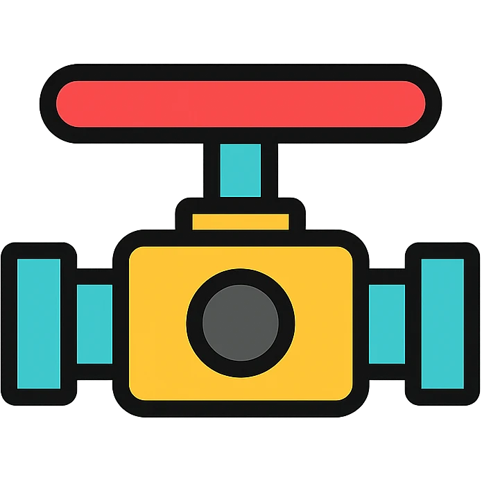 football valve, close-up, color outline icon style emoji