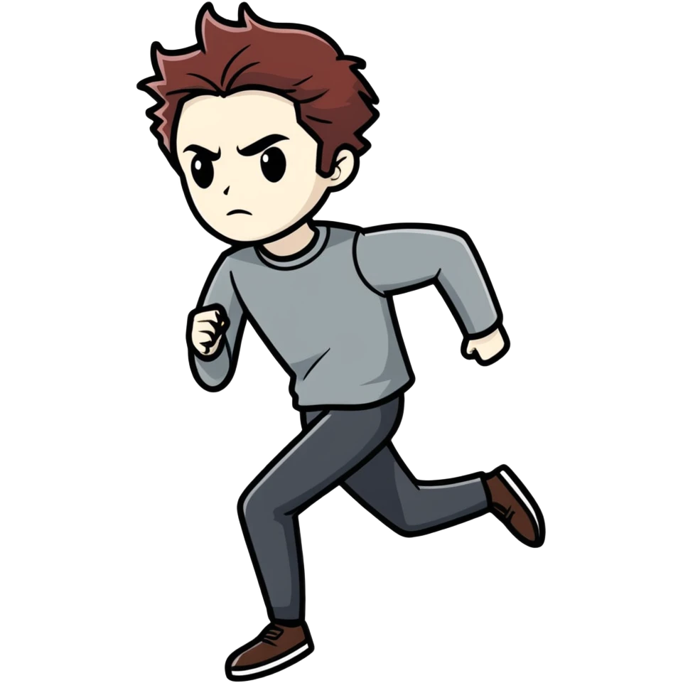 Edward Cullen running emoji