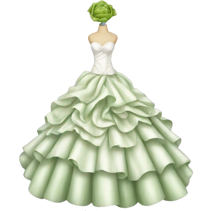 wedding gown cabbage emoji