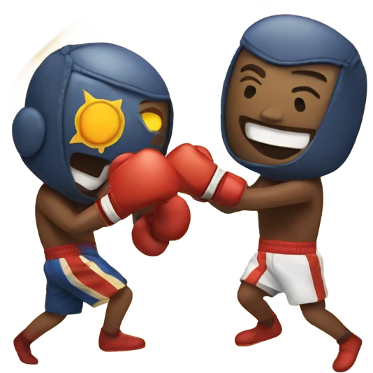 Sun and moon boxing  emoji