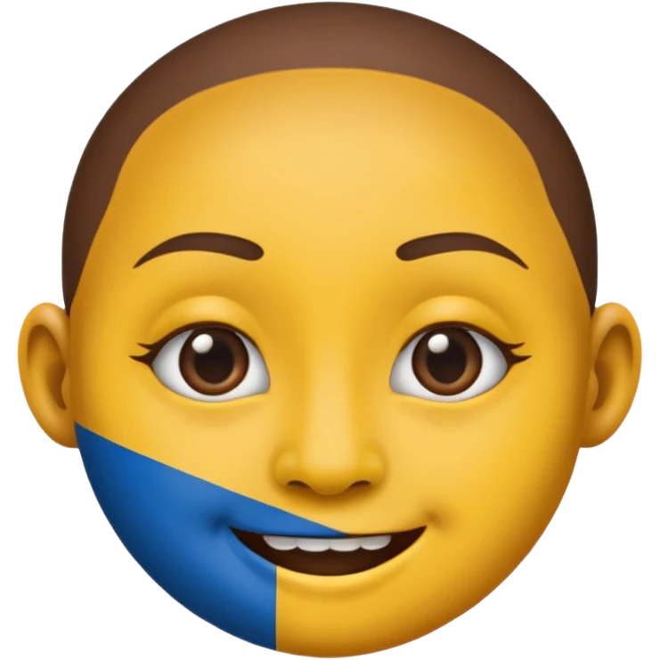 tanzanian flag colored cute emoji with septum and nose ring emoji