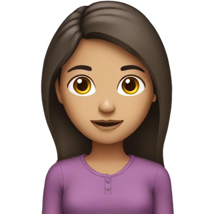 Girls brunette  emoji