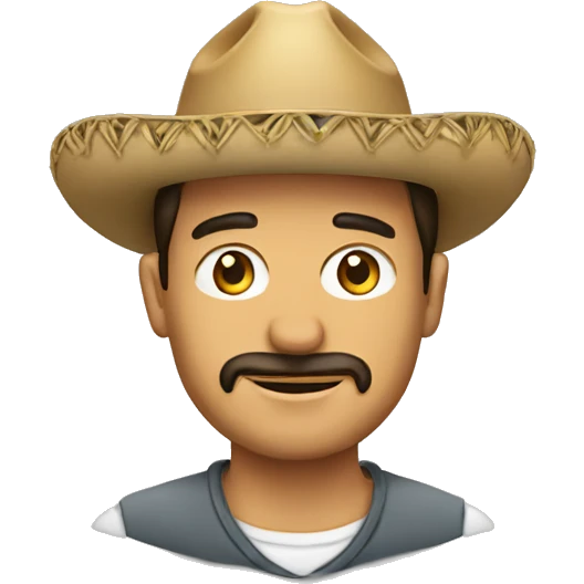 Hombre con sombrero emoji