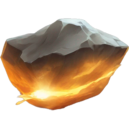 glowing meteorite emoji
