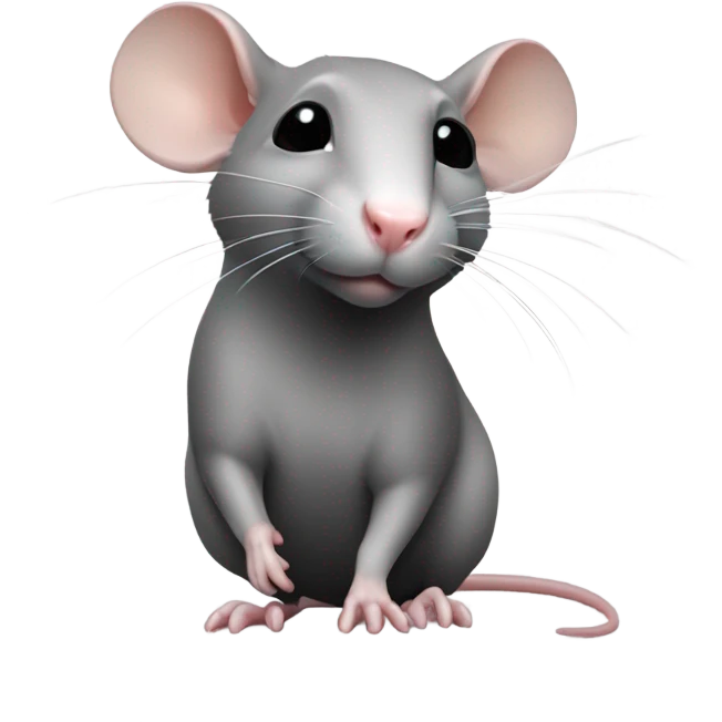 Fancy rat emoji