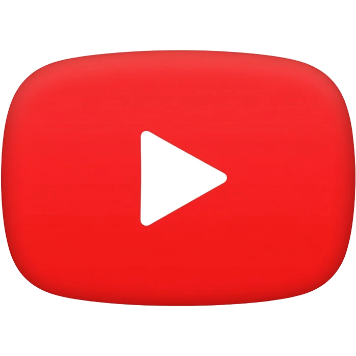 white YouTube  emoji