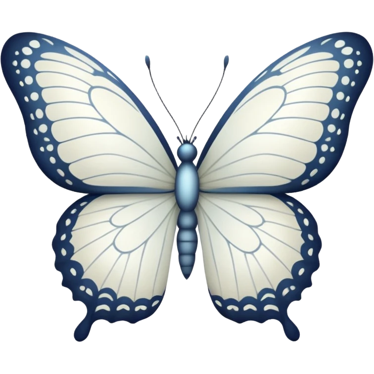 White butterfly emoji