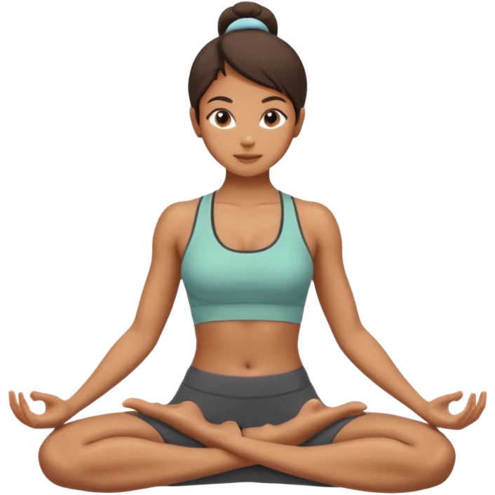 yoga girl abs emoji