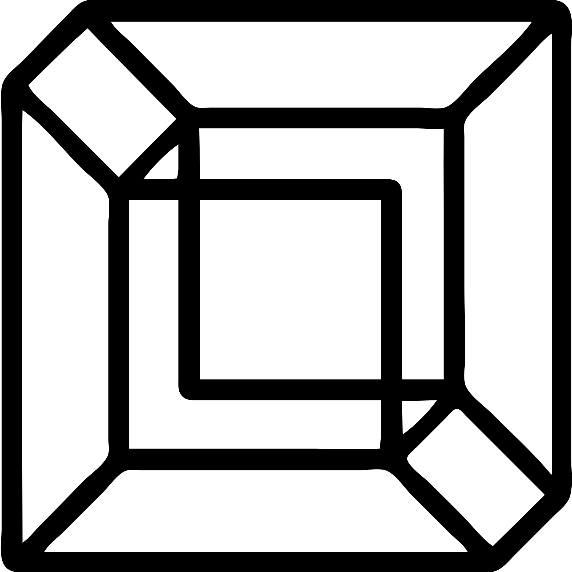 a 1x1 cubed hypercube (tesseract) represented as a square within a square, on a thin, invisible, clear black square box background emoji