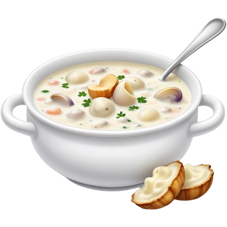 New England clam chowder  emoji