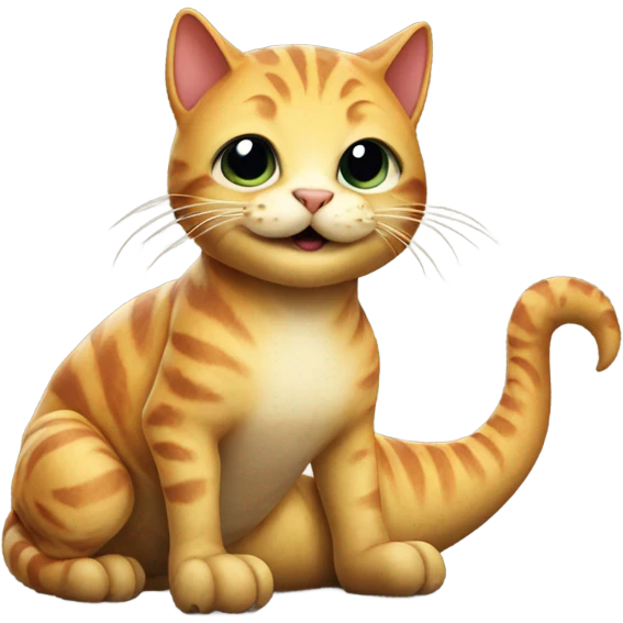 Cat on a dinosaur  emoji