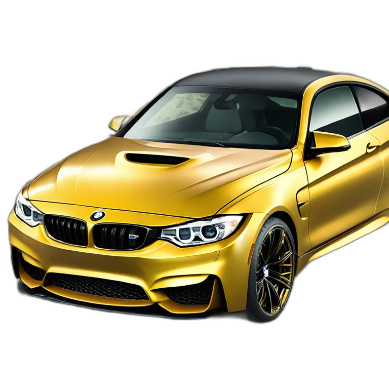 BMW M4 in background money emoji