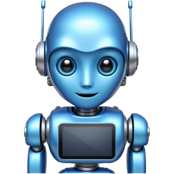 Cute Robot assistant emoji